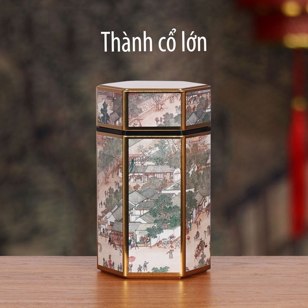 Hộp đựng trà lục giác, bằng thép cao cấp - HVL TEA