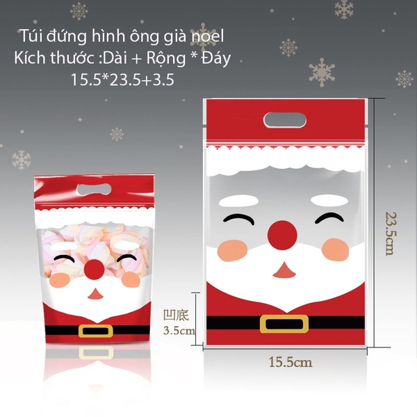 Túi Ziplock Đựng Bánh Kẹo Giáng Sinh, Noel 2025 - Giá Sỉ Tận Xưởng