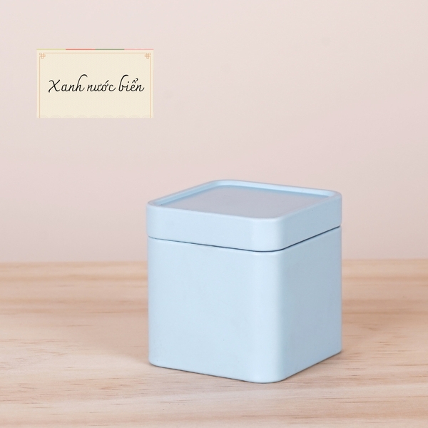 Hộp Đựng Trà Thiếc Cao Cấp Hình Vuông 2 Lớp - Hộp Trà HVL