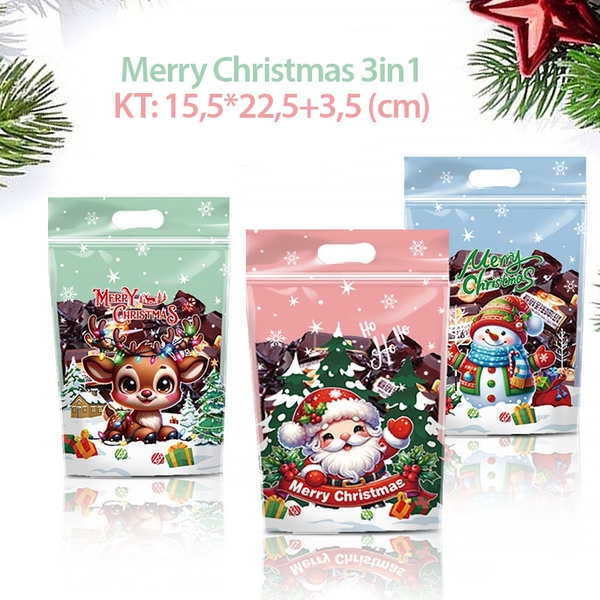 Túi Ziplock Đựng Bánh Kẹo Giáng Sinh, Noel 2025 - Giá Sỉ Tận Xưởng