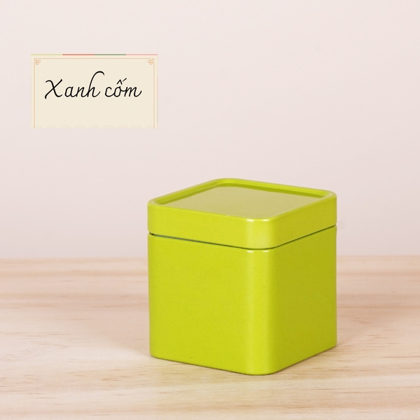 Hộp Đựng Trà Thiếc Cao Cấp Hình Vuông 2 Lớp - Hộp Trà HVL