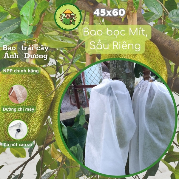 100 Túi Bọc Trái Cây Bưởi, Ổi, Xoài, Na thương hiệu Ánh Dương, dùng 3-4 mùa (có nút cài) - Người Làm Vườn