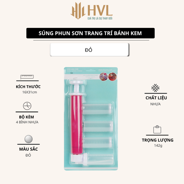 Súng phun sơn trang trí bánh kem