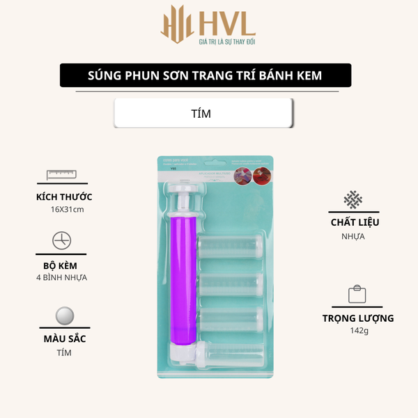 Súng phun sơn trang trí bánh kem