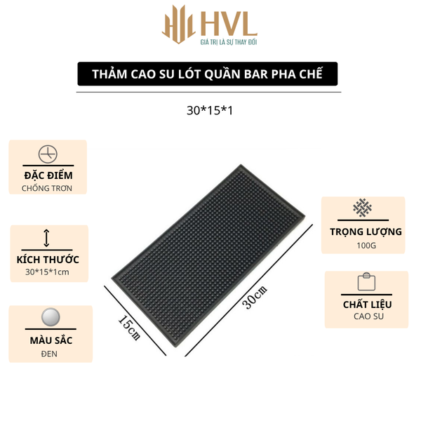 Thảm cao su lót quần Bar pha chế