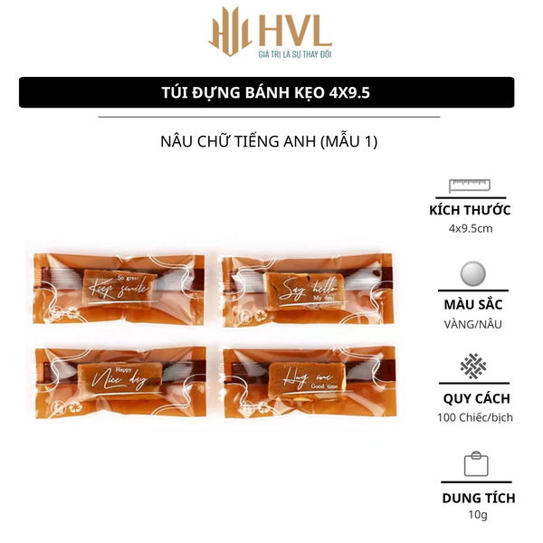 Túi đựng bánh kẹo 4x9