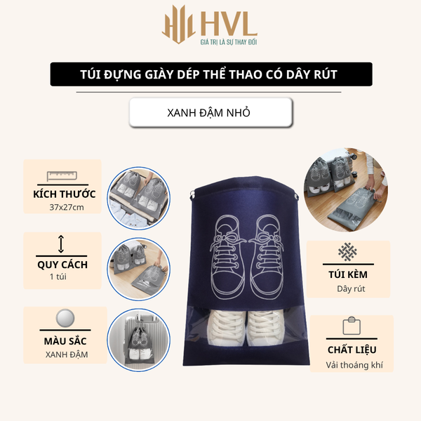 Túi đựng giày dép thể thao có dây rút