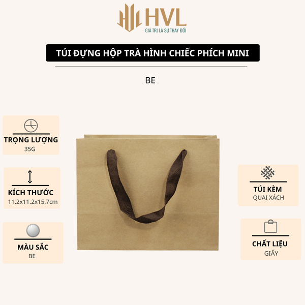 Hộp đựng trà, cà phê các loại đồ khô hình chiếc phích mini, kèm túi - HVL TEA