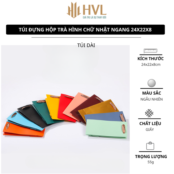 Túi giấy kraft in hình đựng quà Giáng Sinh