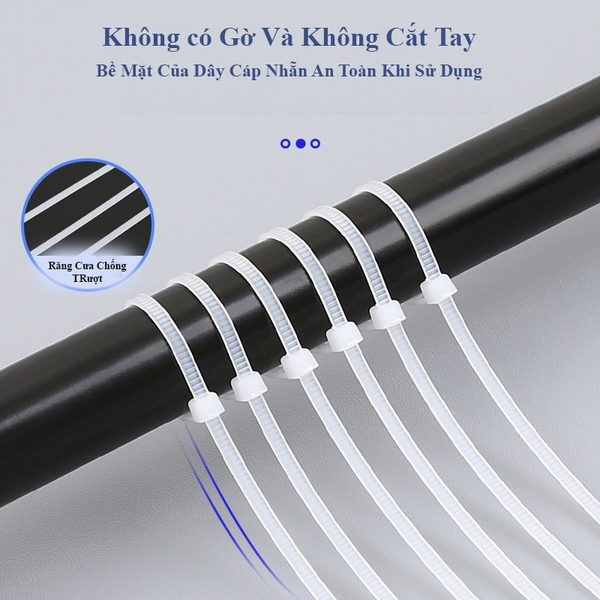 Dây rút nylon nhựa, dây thít cáp dùng cho lĩnh vực cây trồng 100c/túi - Người Làm Vườn