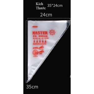 Túi bắt kem nilon, túi trang trí bánh cookie, dụng cụ làm bánh, (100 túi/sp) - VUA BAO BÌ