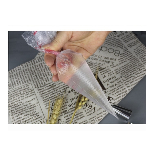 Túi bắt kem nilon, túi trang trí bánh cookie, dụng cụ làm bánh, (100 túi/sp) - VUA BAO BÌ