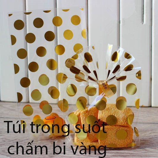 Túi đựng bánh kẹo, bao bì trang trí quà tặng, 100 túi/sp,  kích thước 13*21*4.5 - VUA BAO BÌ