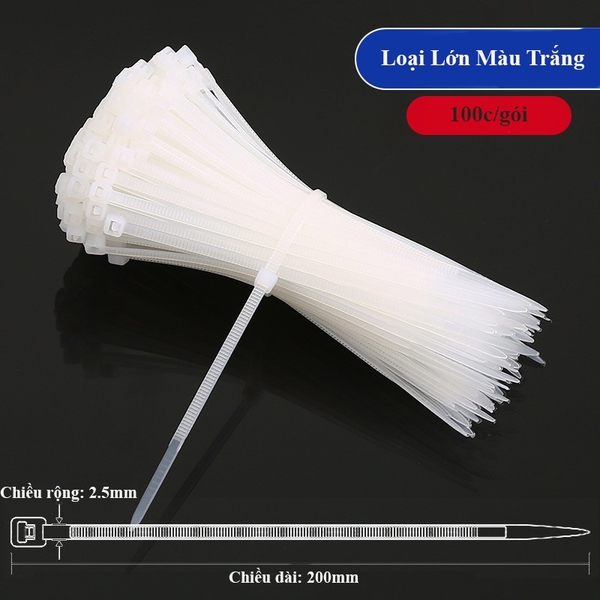 Dây rút nylon nhựa, dây thít cáp dùng cho lĩnh vực cây trồng 100c/túi - Người Làm Vườn