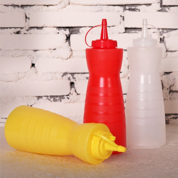 Chai bóp nước sốt thực phẩm cấp nhà bếp, đựng gia vị, sốt, hình hồ lô - HVL TEA