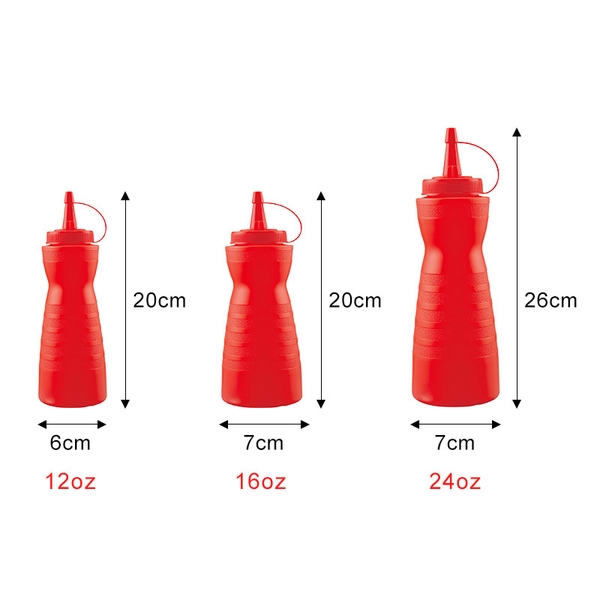 Chai bóp nước sốt thực phẩm cấp nhà bếp, đựng gia vị, sốt, hình hồ lô - HVL TEA