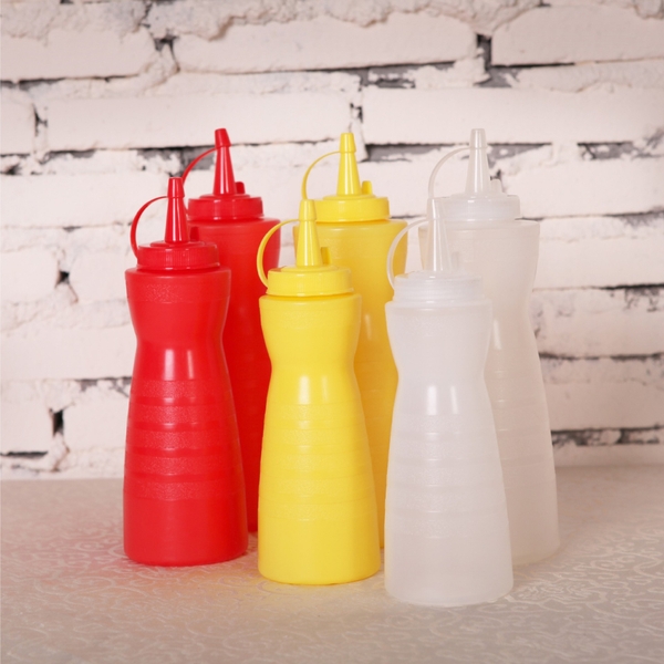 Chai bóp nước sốt thực phẩm cấp nhà bếp, đựng gia vị, sốt, hình hồ lô - HVL TEA