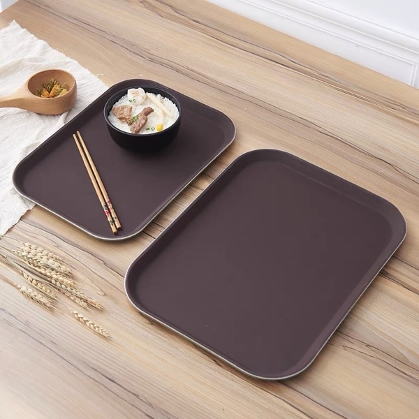 Khay, mâm chống trượt phục vụ nhà hàng bê thức ăn - HVL TEA
