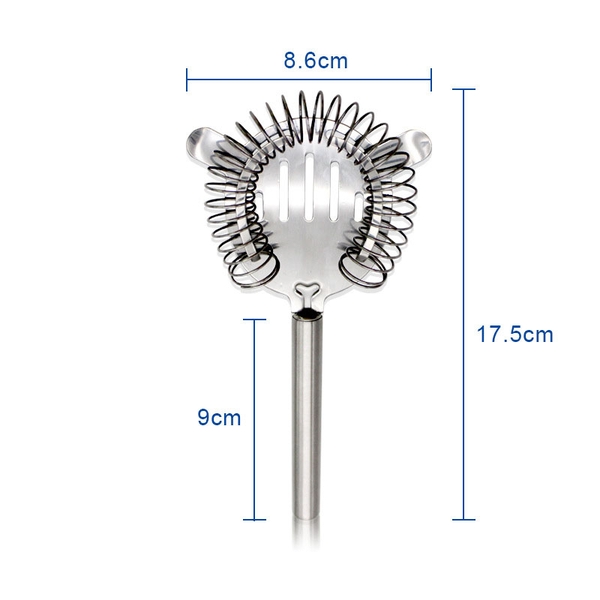 Bộ lọc nước đá bằng thép, có lò xo lắc, dụng cụ chặn đá pha chế cao cấp - HVL TEA