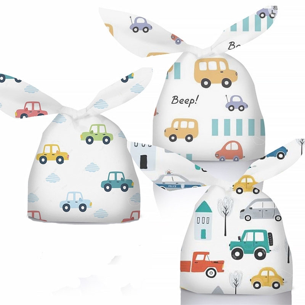 Túi đựng bánh kẹo tai thỏ có nhiều họa tiết dễ thương 14*23*3 - KING OF OPP