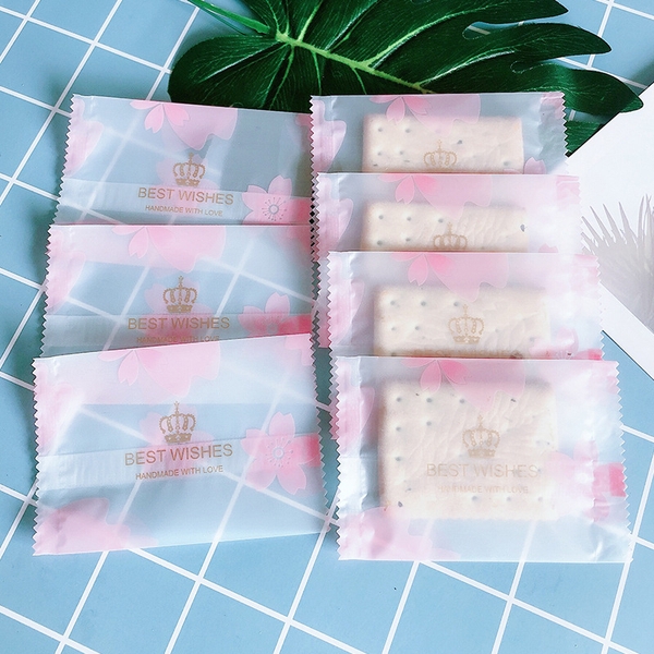 Túi đựng bánh kẹo, Hoa Đào Vương Miện Best WISHES, hàn nhiệt