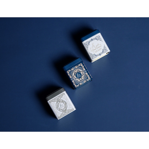 Hộp đựng trà thiếc vuông hoạ tiết 70x88mm - HVL TEA