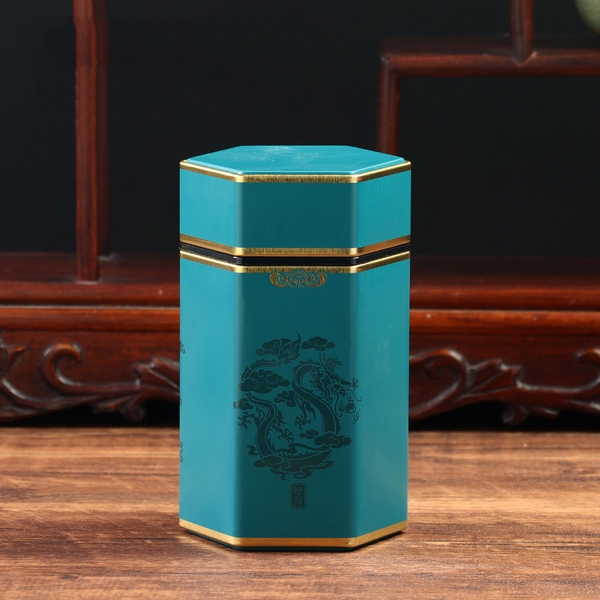 Hộp đựng trà lục giác, bằng thép cao cấp - HVL TEA