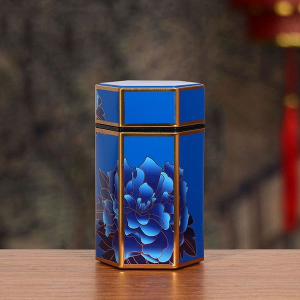 Hộp đựng trà lục giác, bằng thép cao cấp - HVL TEA