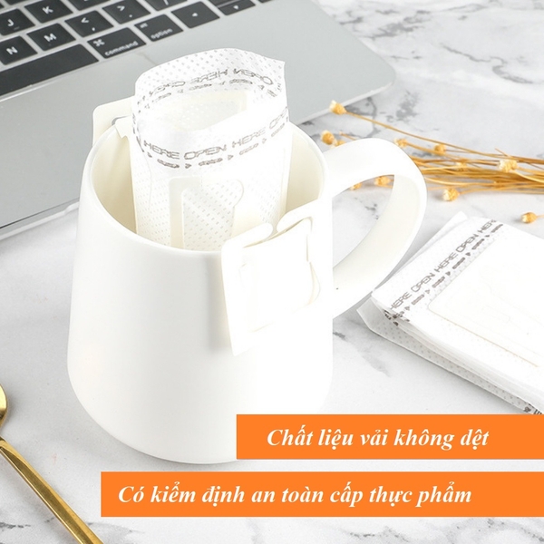 Túi lọc cà phê có tai, pha coldbrew siêu tiện lợi dễ dùng - HVL