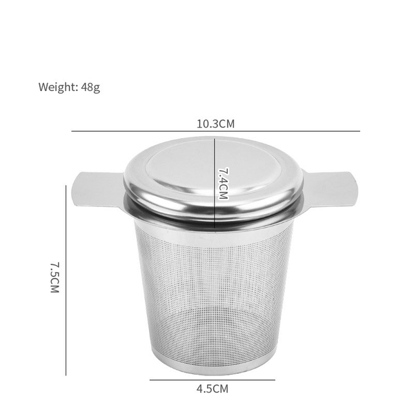 Dụng cụ lọc trà inox có tai cao cấp - HVL