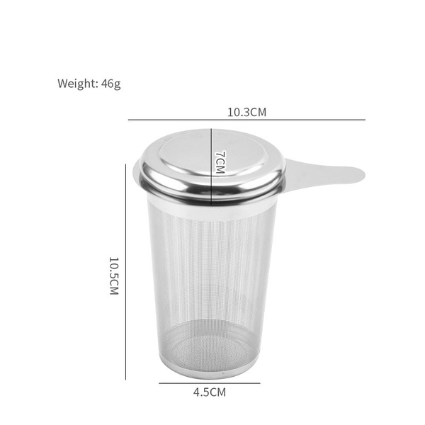 Dụng cụ lọc trà inox có tai cao cấp - HVL