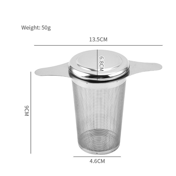 Dụng cụ lọc trà inox có tai cao cấp - HVL