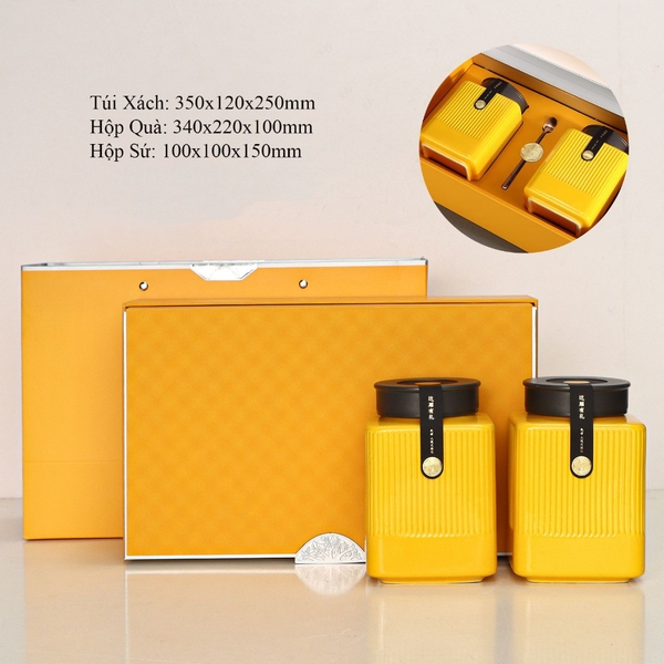Hộp đựng trà bằng sứ - HVL TEA