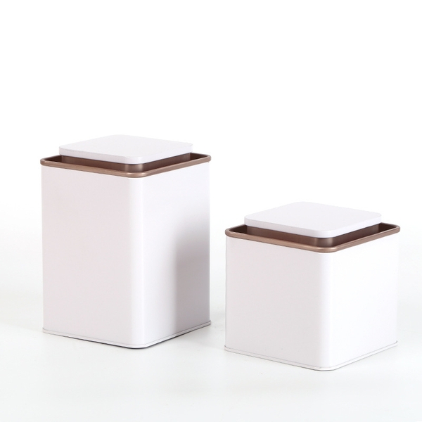 [Mã SGBAU30 ] Hộp trà thiếc vuông cổ thấp - HVL TEA