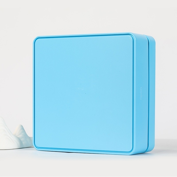 Hộp trà thiếc Vuông Ngang 16.5x16.5x6.5cm - HVL TEA