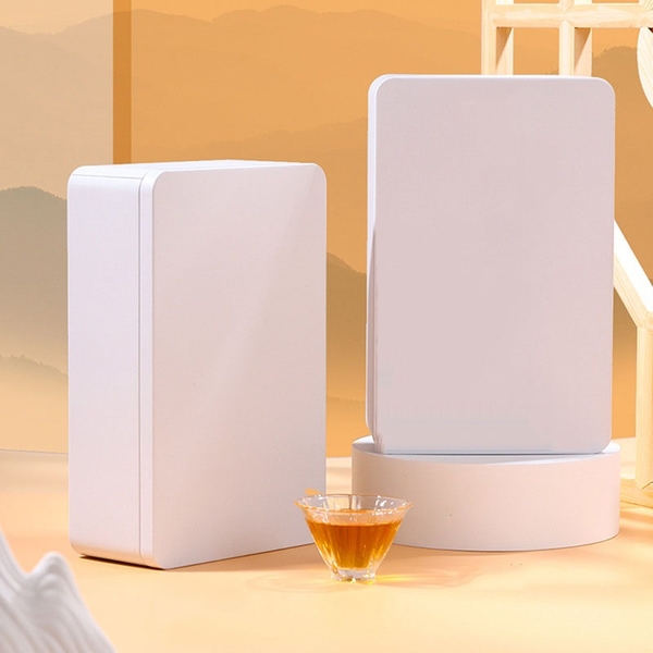 Hộp trà thiếc Hình Chữ Nhật Ngang 22x14x7cm - HVL TEA