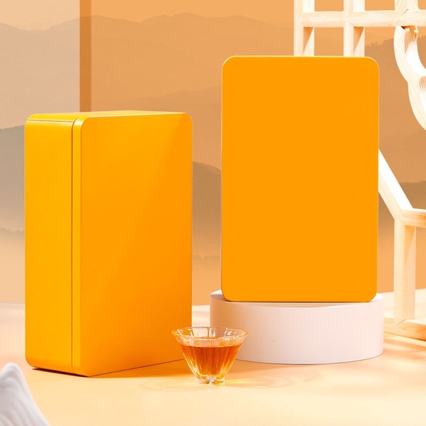 Hộp trà thiếc Hình Chữ Nhật Ngang 22x14x7cm - HVL TEA