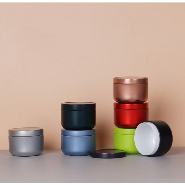 Lon trà thiếc tròn nhỏ nhiều màu sắc - HVL TEA