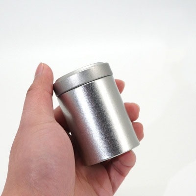 Hộp đựng trà thiếc hình trụ tròn - HVL TEA