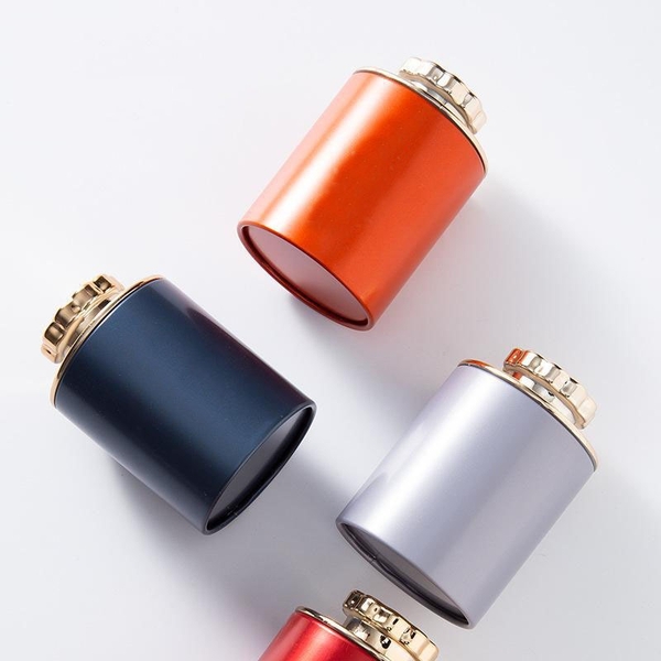 Lon trà thiếc nhỏ có nắp kim cương hoa mận kích thước 48x70mm - HVL TEA