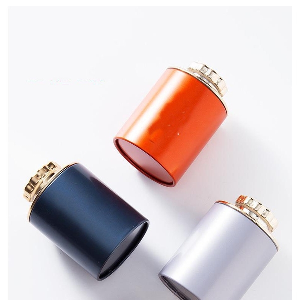 Lon trà thiếc nhỏ có nắp kim cương hoa mận kích thước 48x70mm - HVL TEA