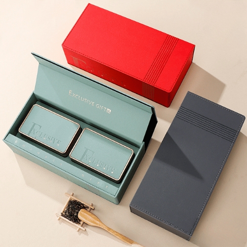 Bộ hộp trà thiếc Exclusive kèm túi cao cấp - HVL TEA