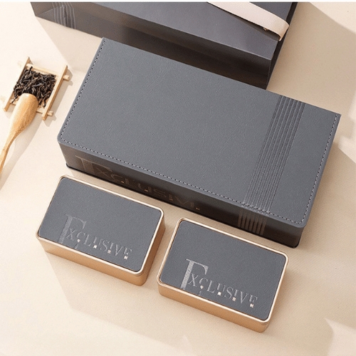 Bộ hộp trà thiếc Exclusive kèm túi cao cấp - HVL TEA