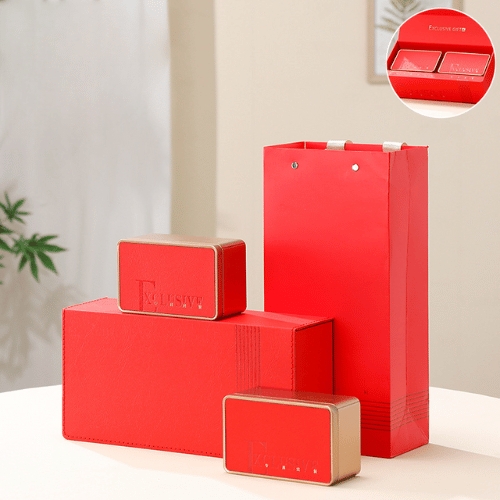 Bộ hộp trà thiếc Exclusive kèm túi cao cấp - HVL TEA