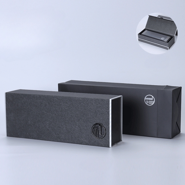 Bộ hộp trà thiếc đựng trà hình chữ nhật dài kèm túi cao cấp - HVL TEA