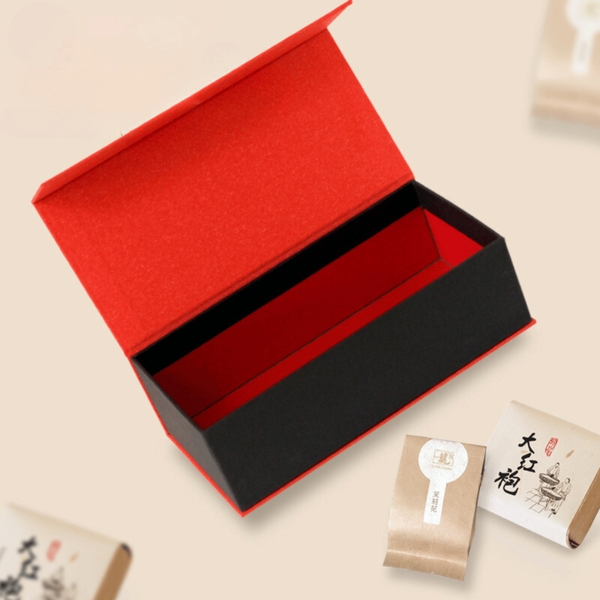 Hộp đựng trà quà tặng nam châm hình hộp chữ nhật sang trọng - HVL TEA