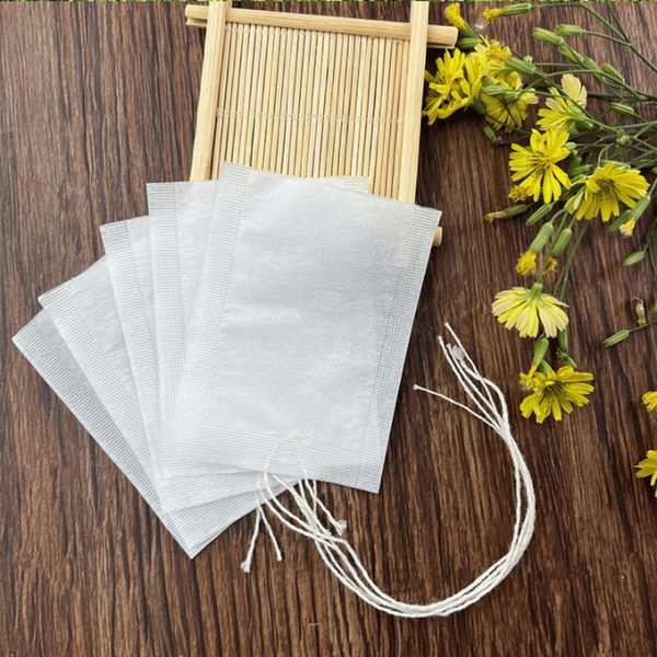 Combo 100 Túi lọc trà giấy hàn nhiệt có dây nhúng - HVL