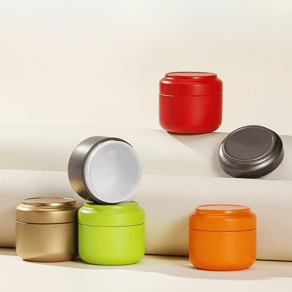 Lon trà thiếc nhỏ mini nắp lồi làm quà tặng, nhiều màu mẫu mới - HVL TEA