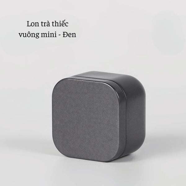 Lon trà thiếc vuông mini nhiều màu sắc mẫu mới - HVL TEA