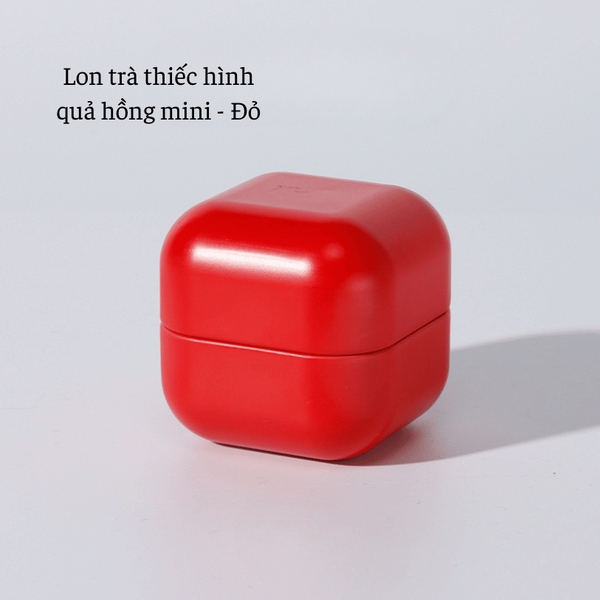 Lon trà thiếc hình quả hồng mini, hộp đựng trà nhỏ gọn mẫu mới - HVL TEA
